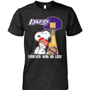 Los Angeles Lakers Forever Win Or Lose T-Shirt NBA Basketball Fan Gift Unisex 79